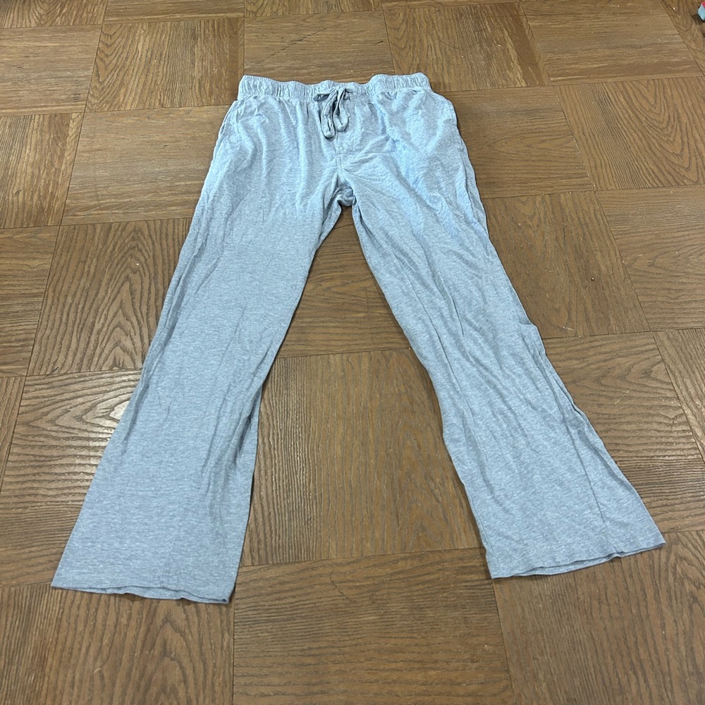 Men's Medium Straight Leg Grey Pajama Pants